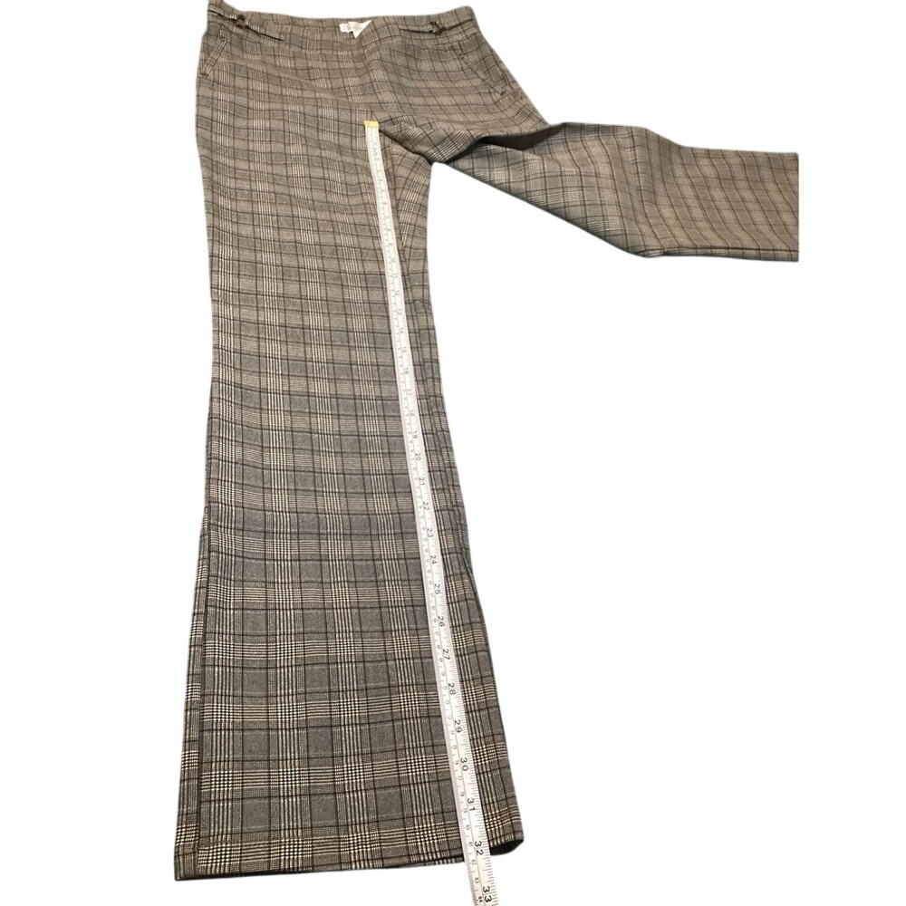 89th + Madison Womens Brown Plaid Bootcut Dress Pants Stretch Size Medium - Picture 8 of 8